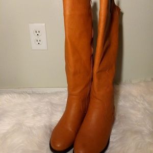 Offers??💖💖 Brown Faux Leather Riding Boots